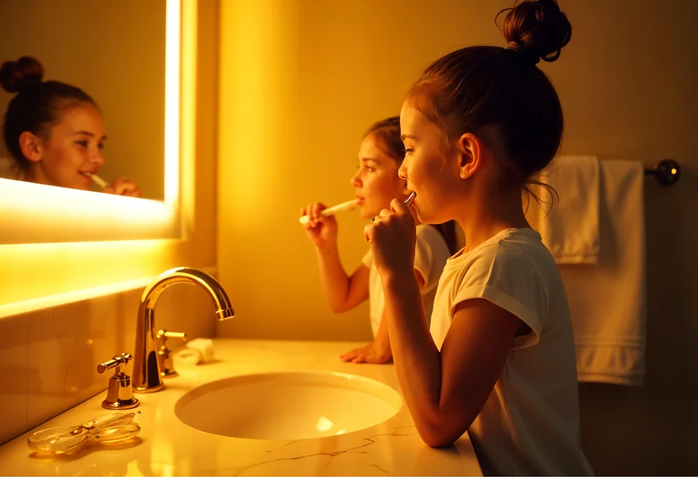 big vanity mirror with lights