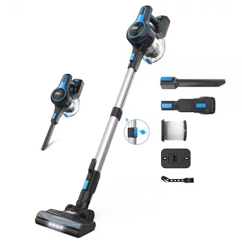 20KPa Wireless Vacuum: Removable Battery, Big Bin