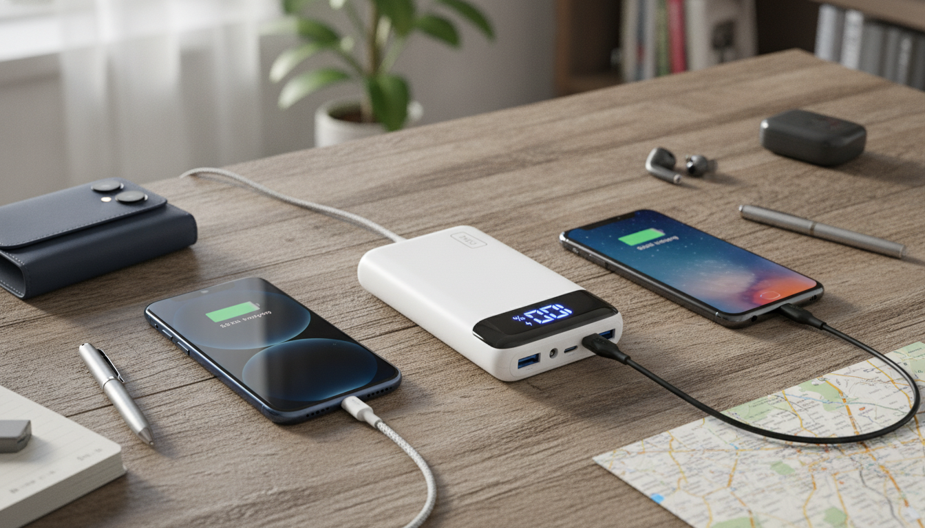 20,000mAh 22.5W PD Power Bank: iPhone & Samsung