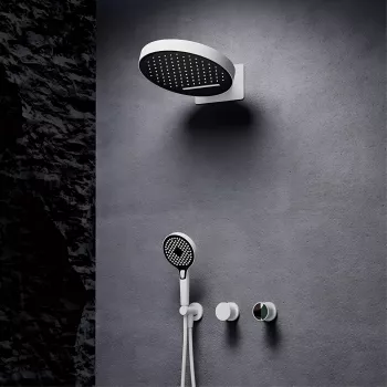 Luxury Wall-Mounted Shower System: Hot/Cold Spa Upgrade